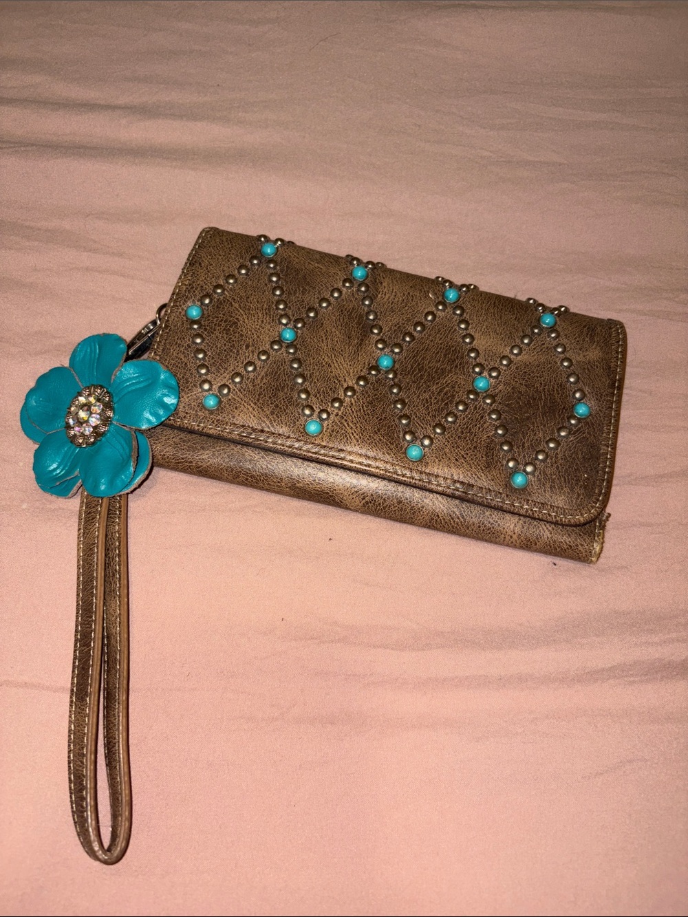 Leather Wristlet Wallet
